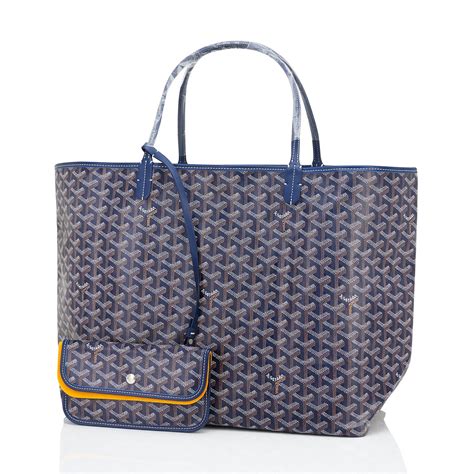 navy blue goyard tote.